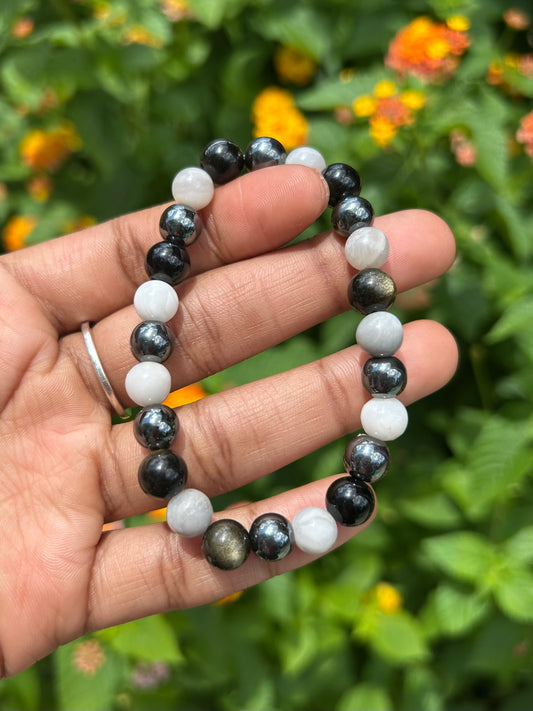 Tactile - Obsidian + Hematite + Moonstone
