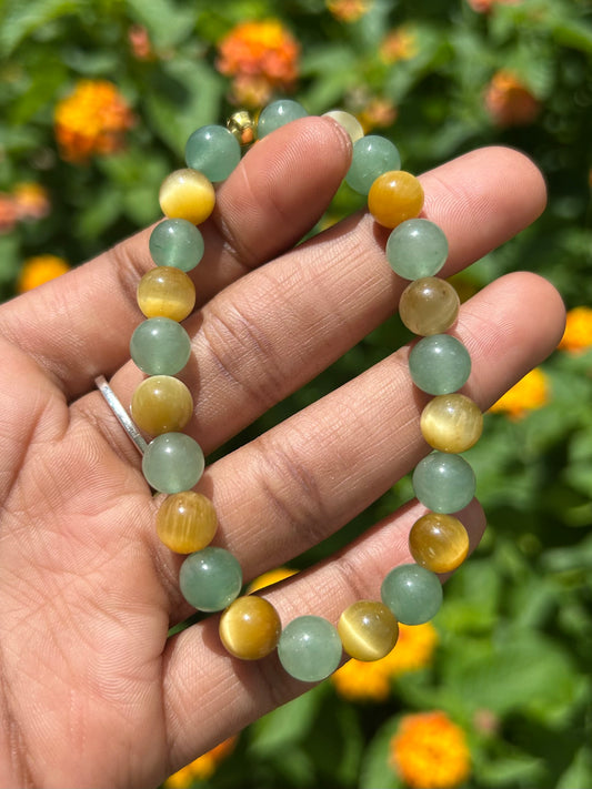 Honeyed - Aventurine + Tigers Eye