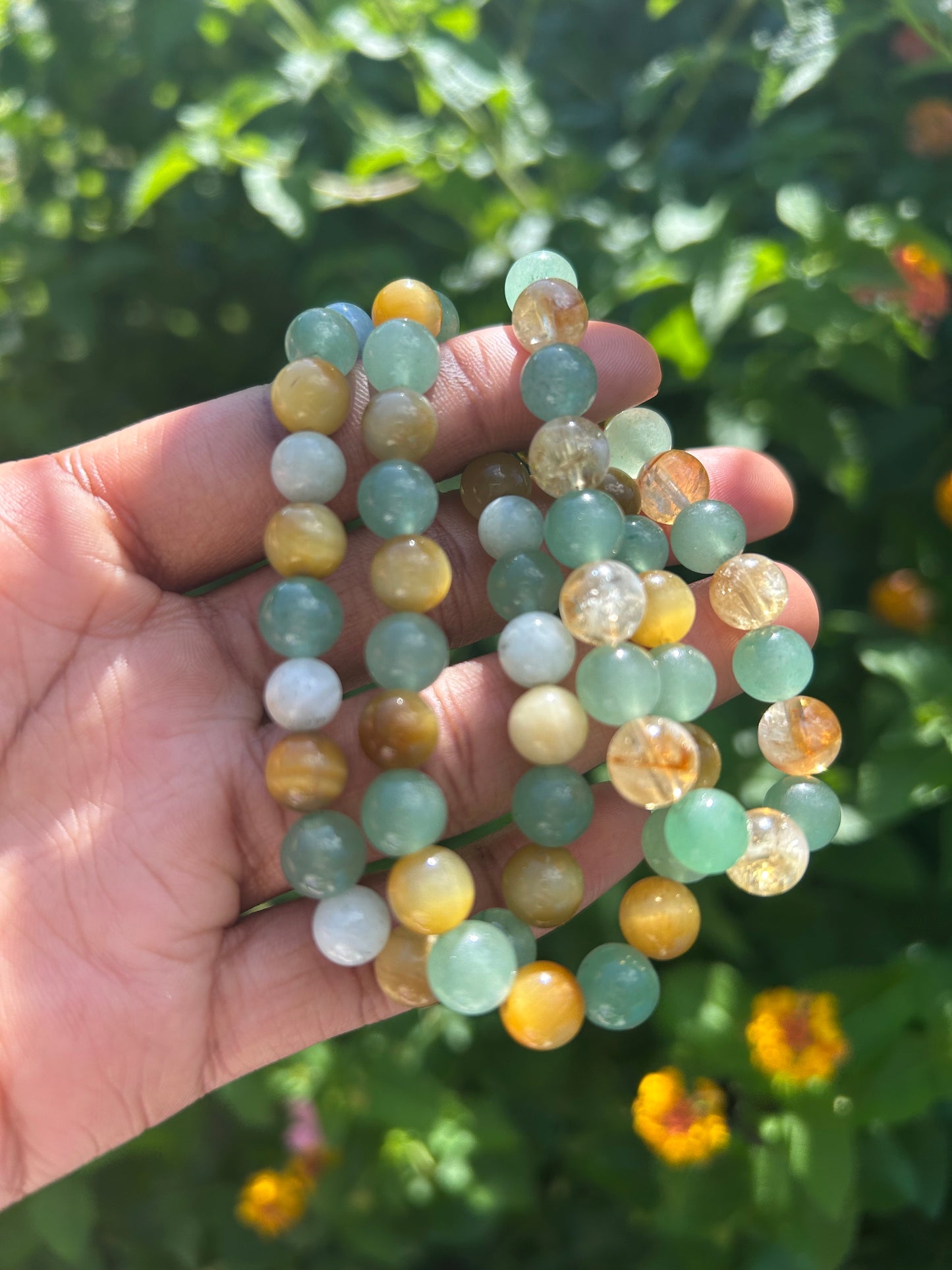 3-Piece Abundance Bracelet Set - Green Aventurine for Wealth